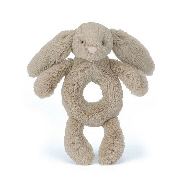 Bashful Beige Bunny Grabber Rattle