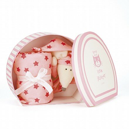 Starry Nights Pink Mouse Comforter Blanket