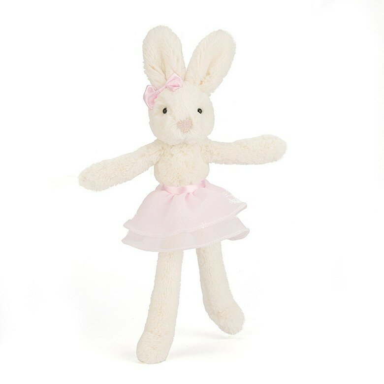 Tutu Lulu Cream and Pink Bunny Soft Toy