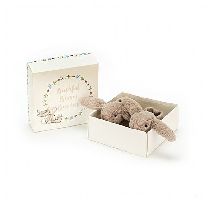 Bashful Beige Bunny Booties