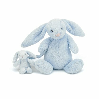 Bashful Blue Bunny Musical Pull