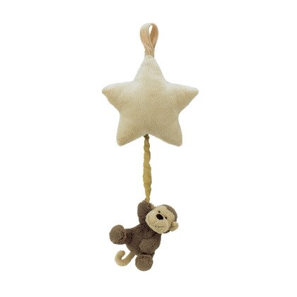 Bashful Monkey Star Musical Pull