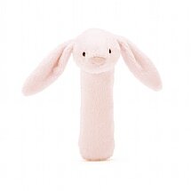 Bashful Pink Bunny Squeaker Toy