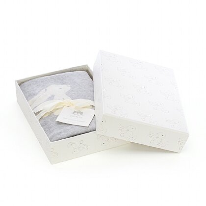 Bashful Silver Bunny Blanket