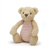 Little One Bear Pink Rattle