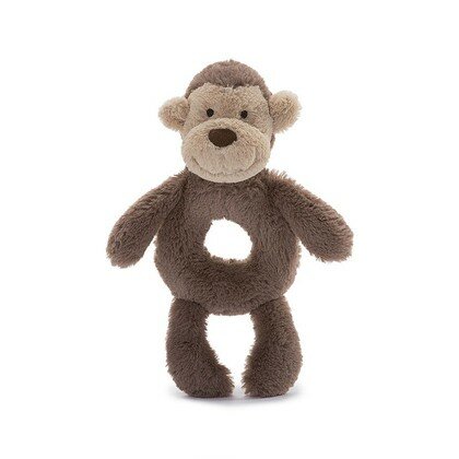 Bashful Monkey Grabber Rattle