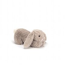 Pipsqueak Beige Bunny Squeaker Toy
