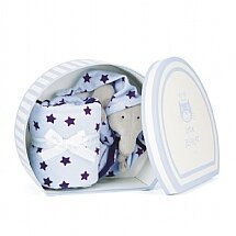 Starry Nights Blue Elephant Comforter Blanket