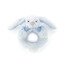 Bashful blue bunny ring rattle sbb555br